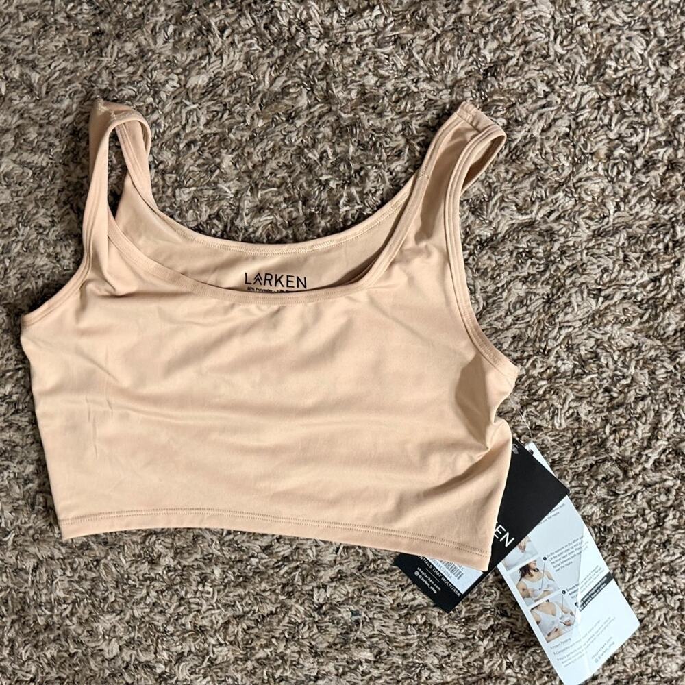 Larken tan polyester spandex